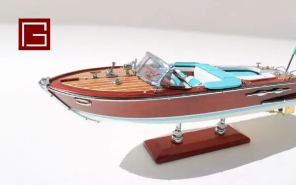 Gia Nhien Manufacturer Approve Custom Design small Special Riva Aquarama 25cm - WOODEN SPEED BOAT -  HIGH QUALITY