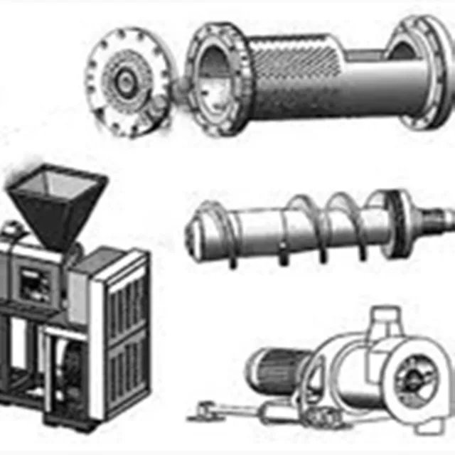 bimetallic screw and barrel for squeezer machine