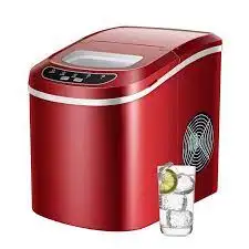 Commercial Automatic Ice Cube Maker Household Portable Electric Bullet Round Ice Making Machine 15kg/24H Coffee Bar Teamilk Shop