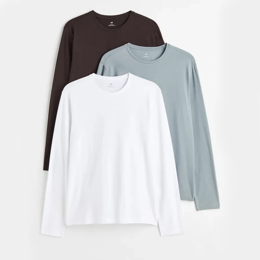 Most Fashionable Men Basic Cotton Full Sleeves Jersey With Custom Logo And Design For Sale Men Casual T Shirts