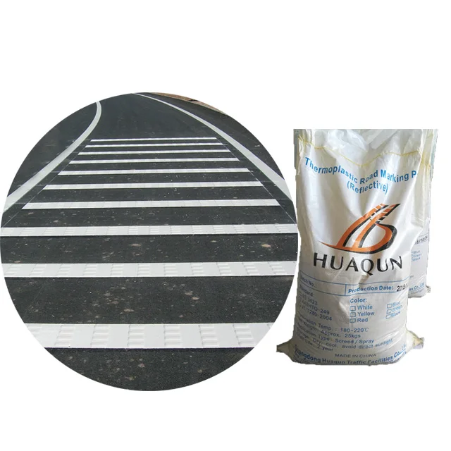 Hot sale high quality Thermoplastic reflective road marking paint and hot melt road powder paint