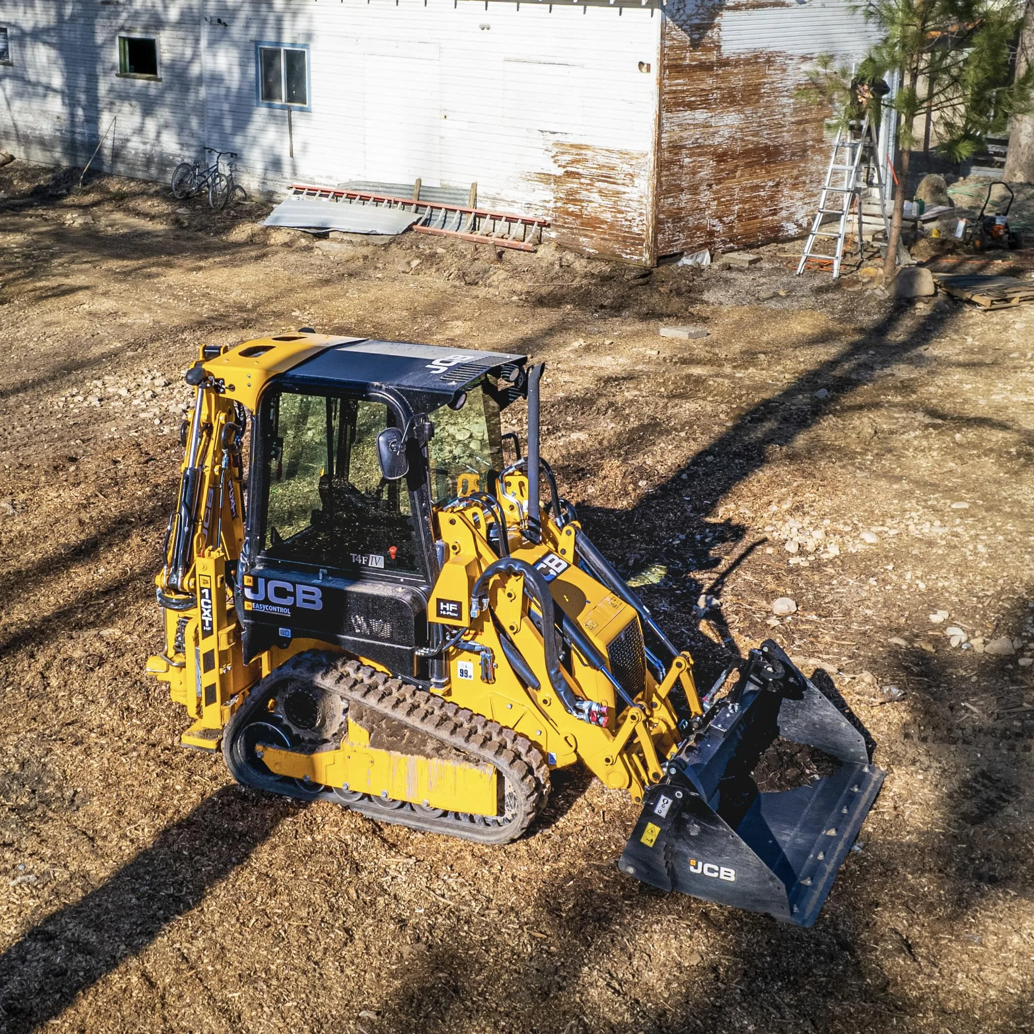 Подержанный JCB 1CX мини-экскаватор-погрузчик 4x4 для продажи-идеальный выбор любителей погрузчиков