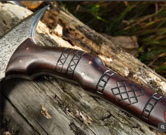 Outdoor Multipurpose Portable Tactical Chopping Wood Cutting Fire Hatchet Tomahawk Hammer Axe Russian Axe