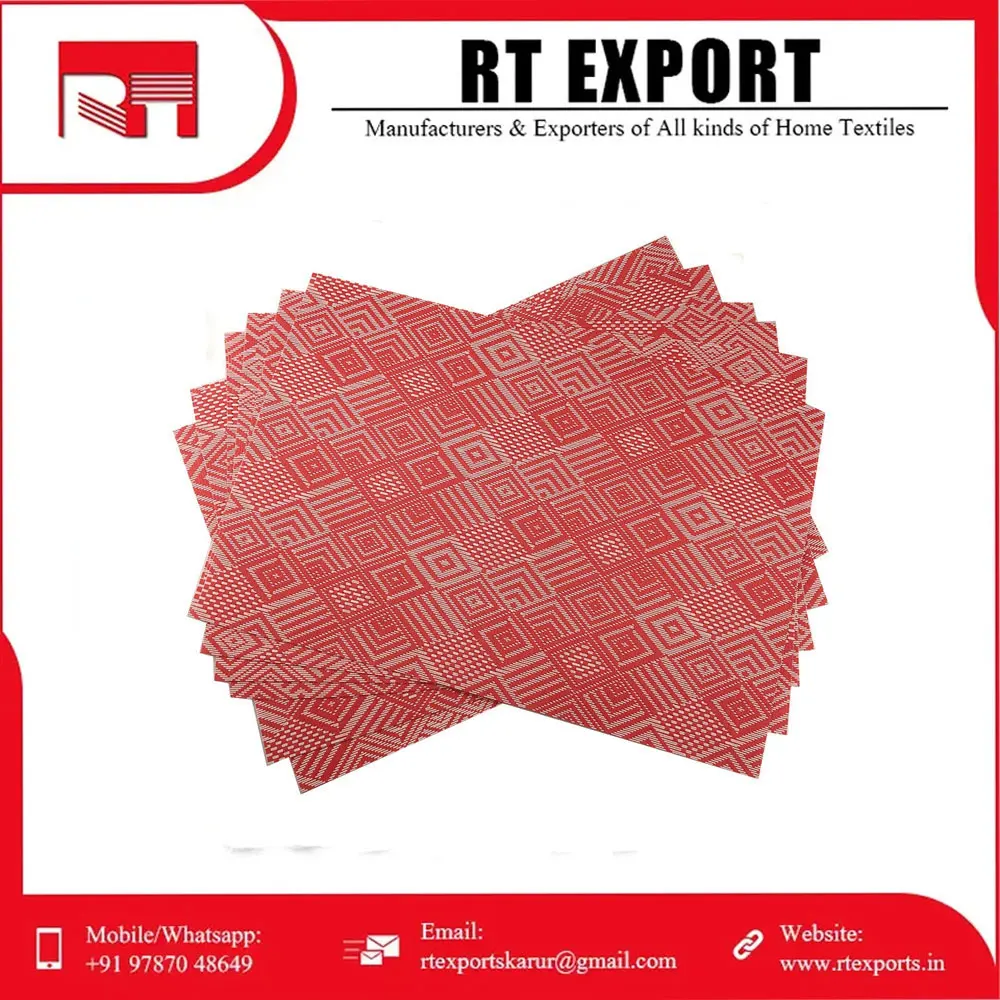 New Arrival Good Quality Customized Design Placemat 100% Cotton Custom Made Placemat at Low Price