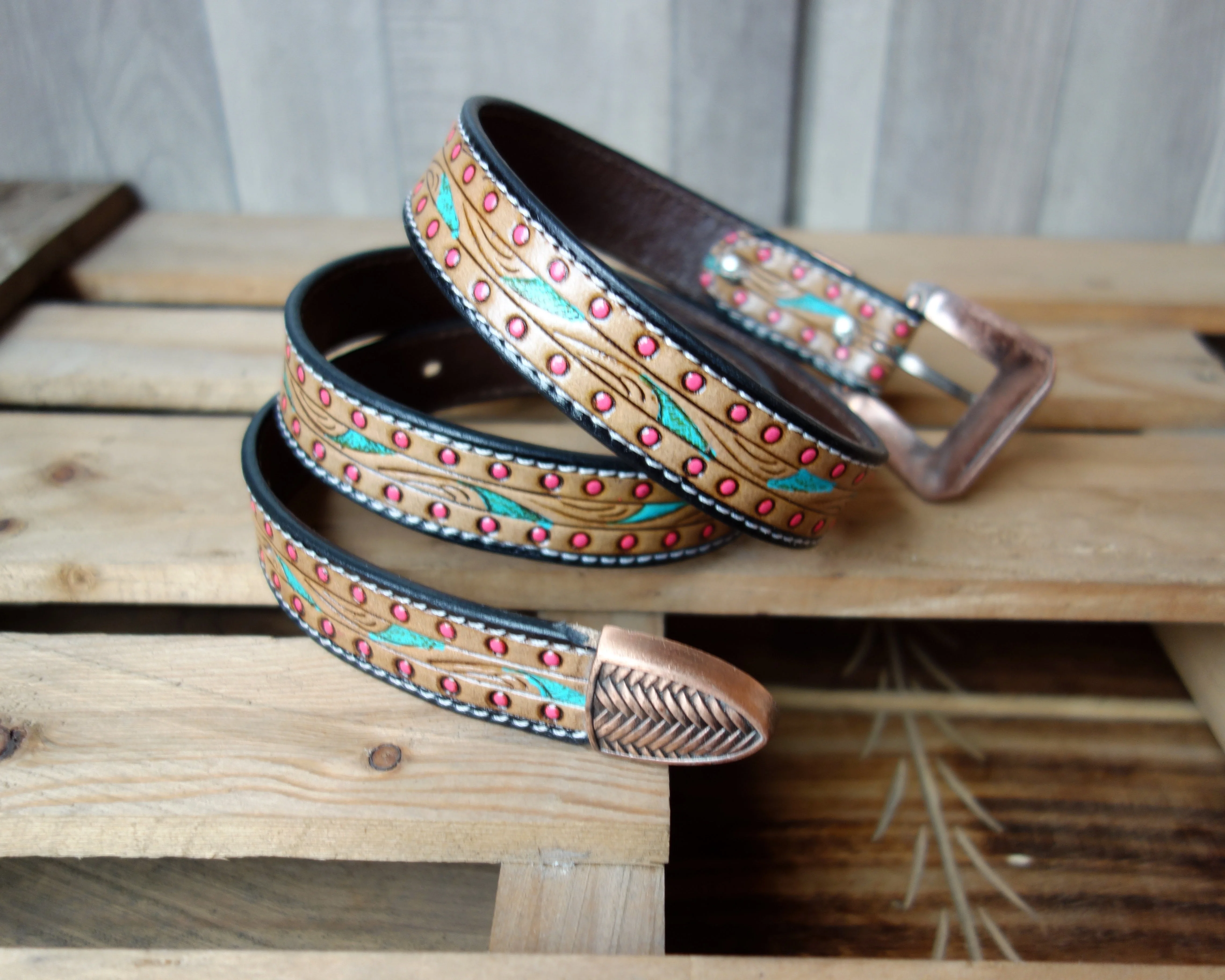 Hand Crafted Leather Belts for Women Ladies Genuine Leather Belt Bulk Purchase 34 to 52 inches Length