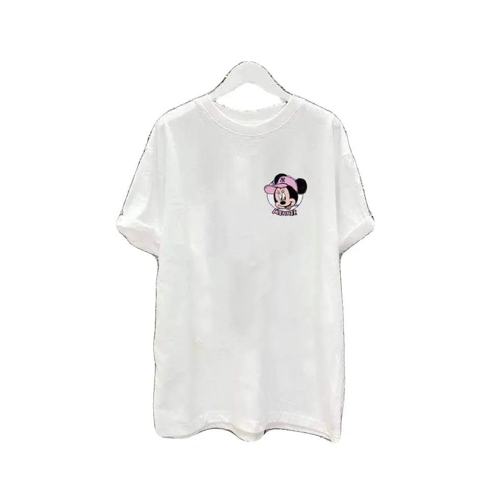 Оптовая цена многоцветные женские футболки повседневные модные однотонные окрашенные дышащие шелкографические для женщин