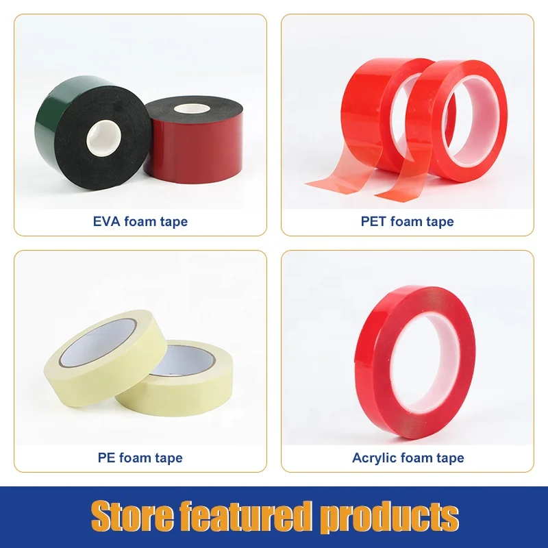 Strong Adhesive Foam Tape Double-sided Foam Sponge JT Adhesive Manufacturers Selling PE Acrylic Customized Double Sided 50 M