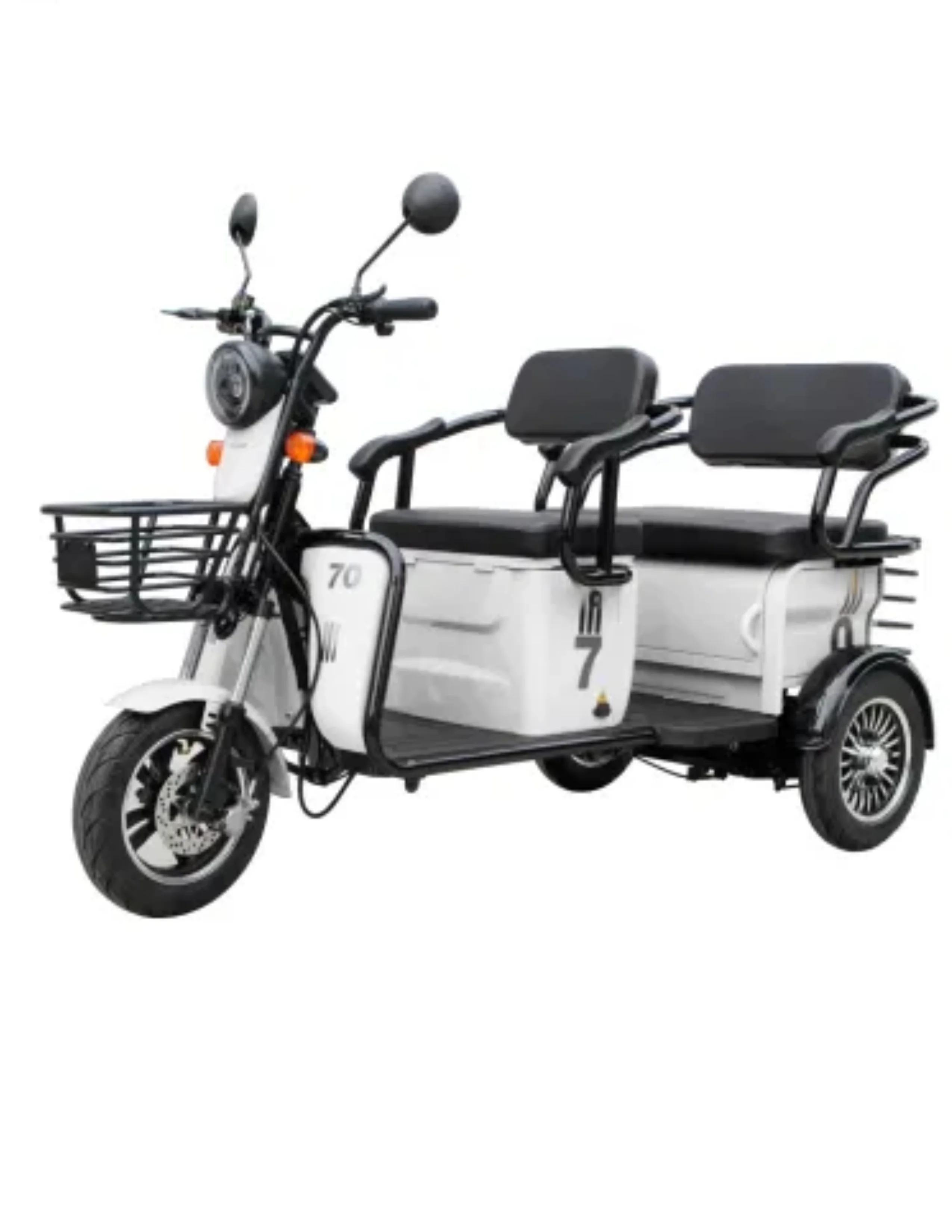 Moto Tricycle Motorized folding Adult Electric Bicycle