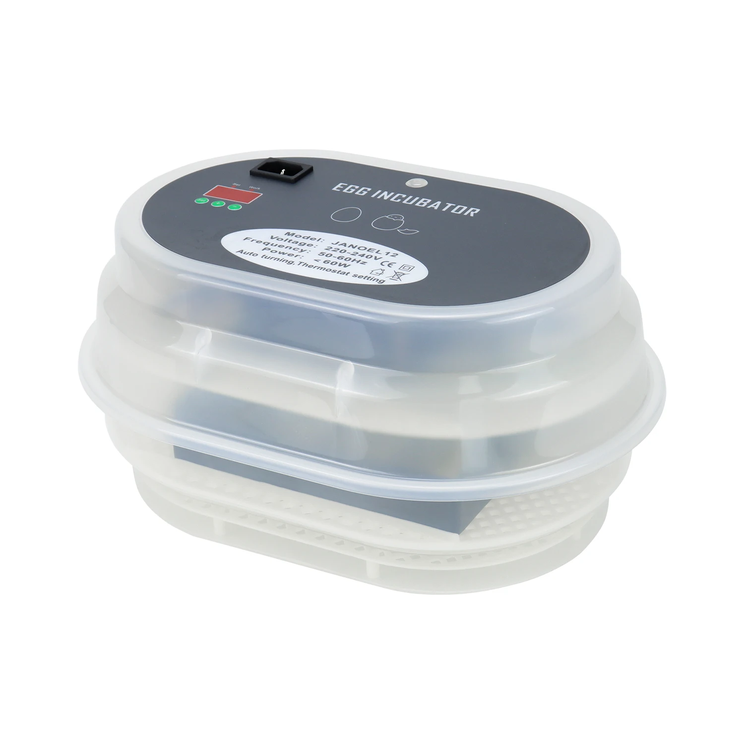 Высокоэффективный Новый автоматический инкубатор для 12 яиц и Janoel