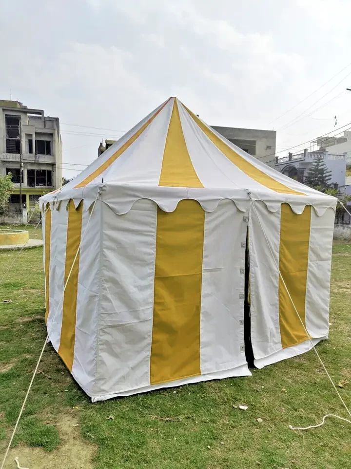 Premium 8x8 Meter Medieval Square Tent Easy Setup All-Weather Protection Reenactment Faire Waterproof Canvas Cotton Portable