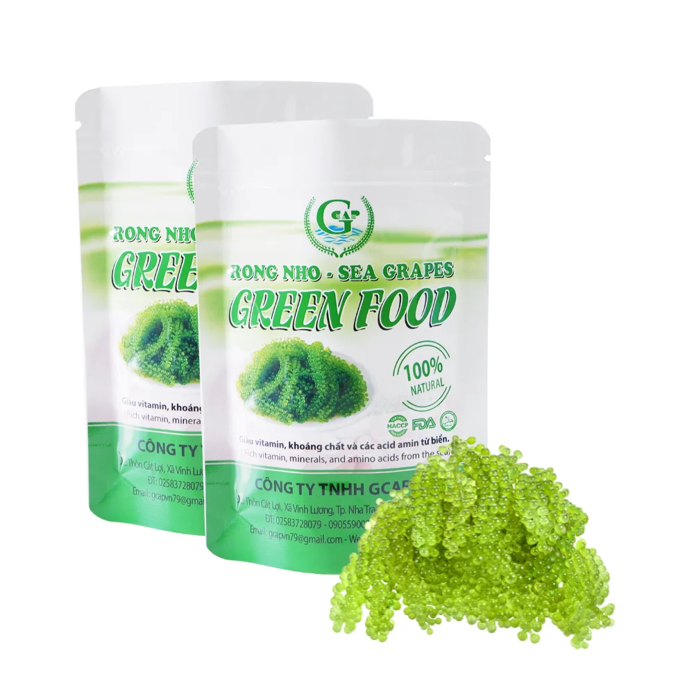 Sea Grapes for sushi sashimi No additives, preservatives or hidden sugars and no cooking required 100 Grams GCAP VN
