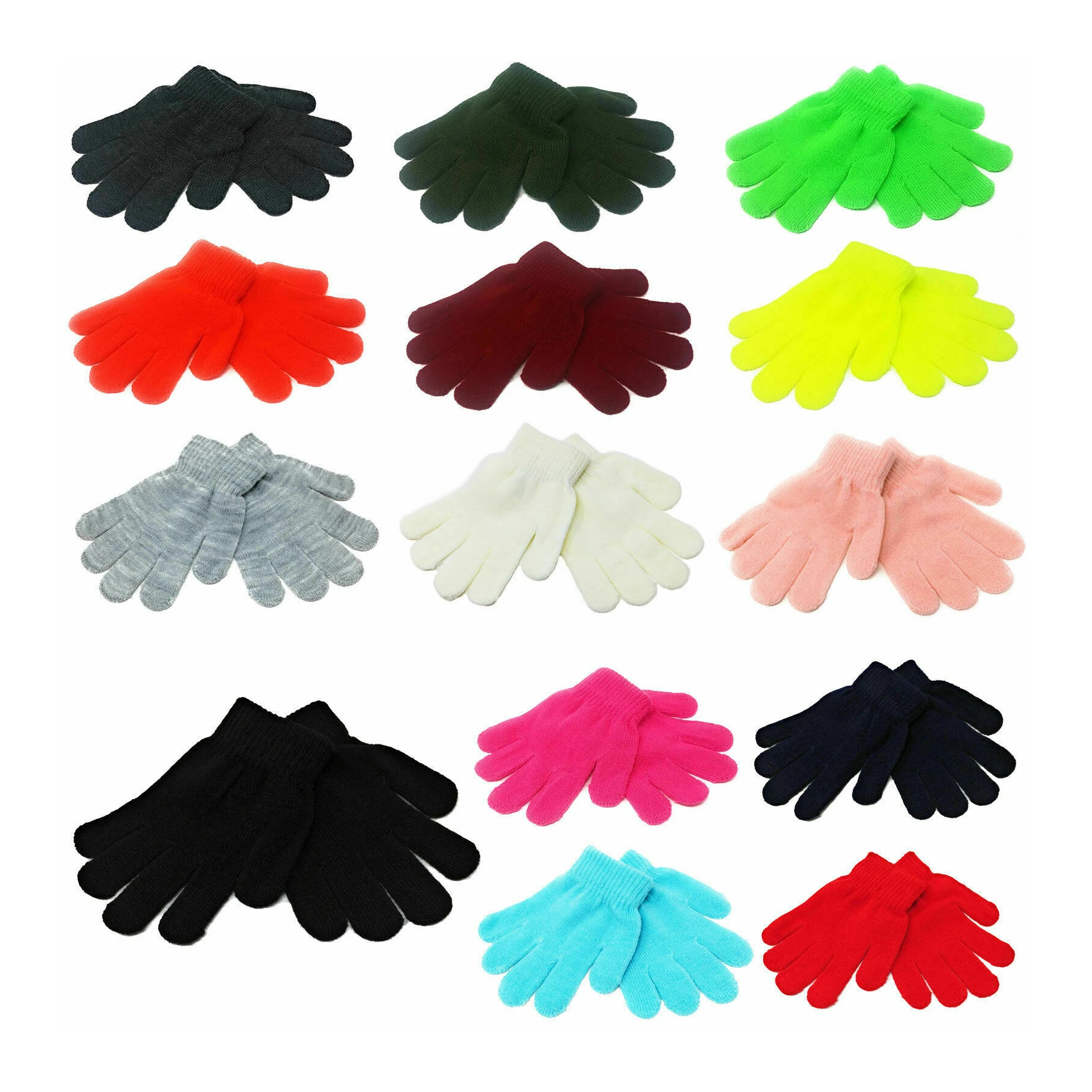 Custom logo Winter Knitted Gloves Touchscreen Warm Thermal Soft Elastic Cuff Texting Anti-Slip knitted gloves for Women Men