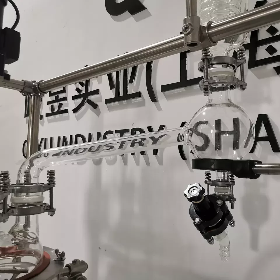 Мешалка с двухслойным химическим хрустальным резервуаром реакции 20 л, 50 л, стеклянный реактор с покрытием с охладителем