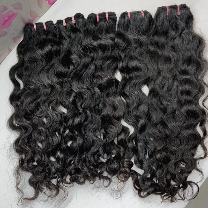 Natural color raw virgin human hair curly Bundles unprocessed Hairs wholesale factory price single Head Hair Extension