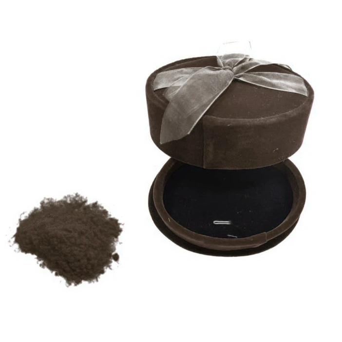 Custom Order 0.6mm 1.5D Dark Brown Color Polyamide Flock Fiber Nylon Fiber EGP-CP5708 Customizable