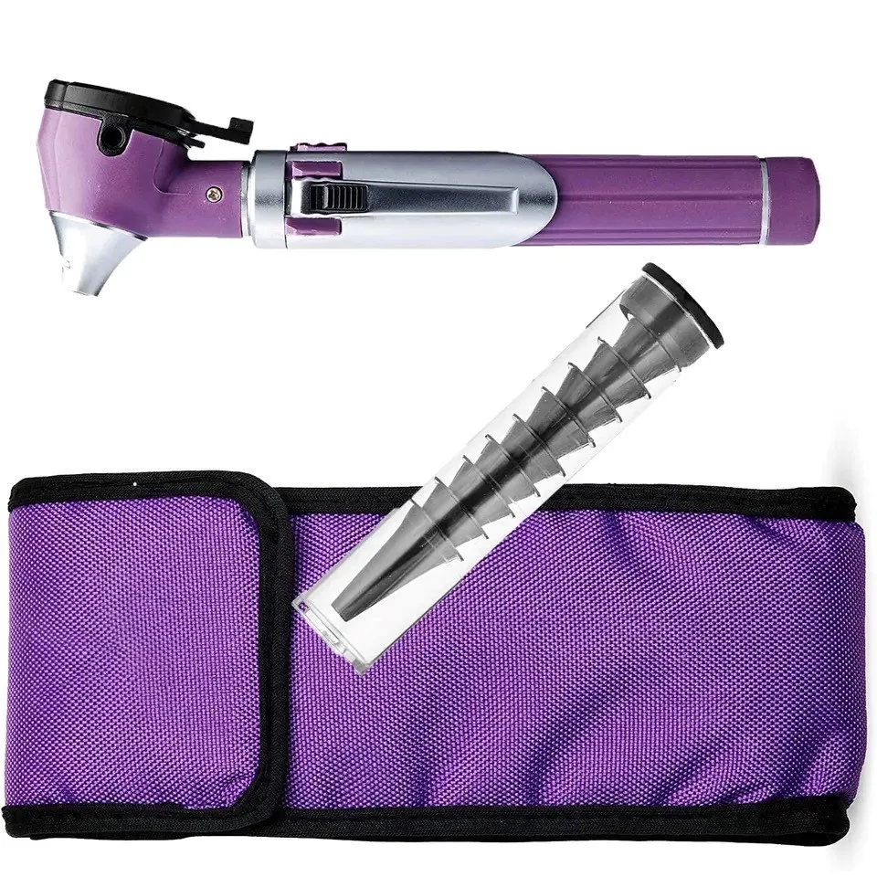 Hot Sales CE ISO Approved Fiber Optic Mini Otoscope Rainbow Many Colours - Pocket Otoscope with Case ENT Diagnostic Set