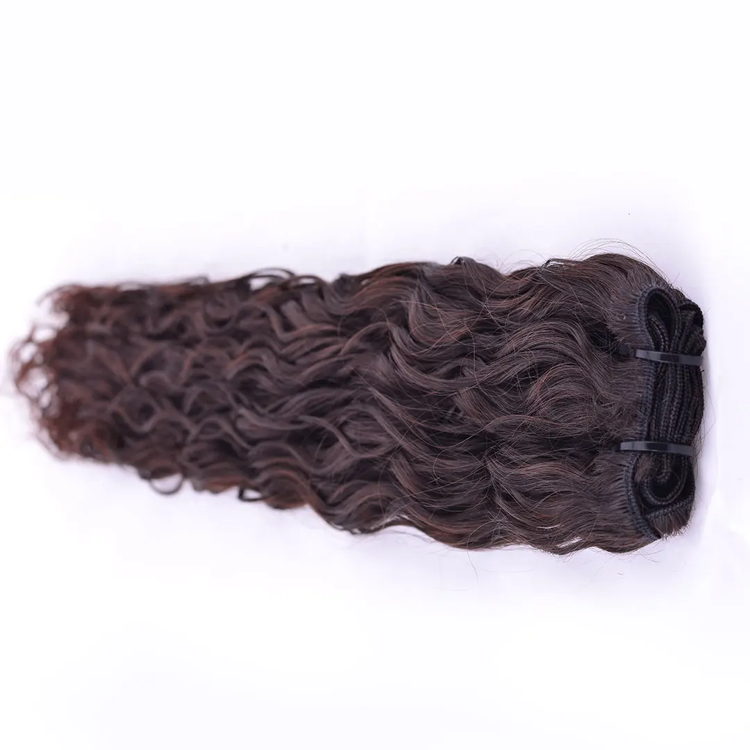 Raw Unprocessed Natural Curly Hair Bundle Original Estate Curly Hair Vendor Top Style Wavy and Straight hair Extensions Fre