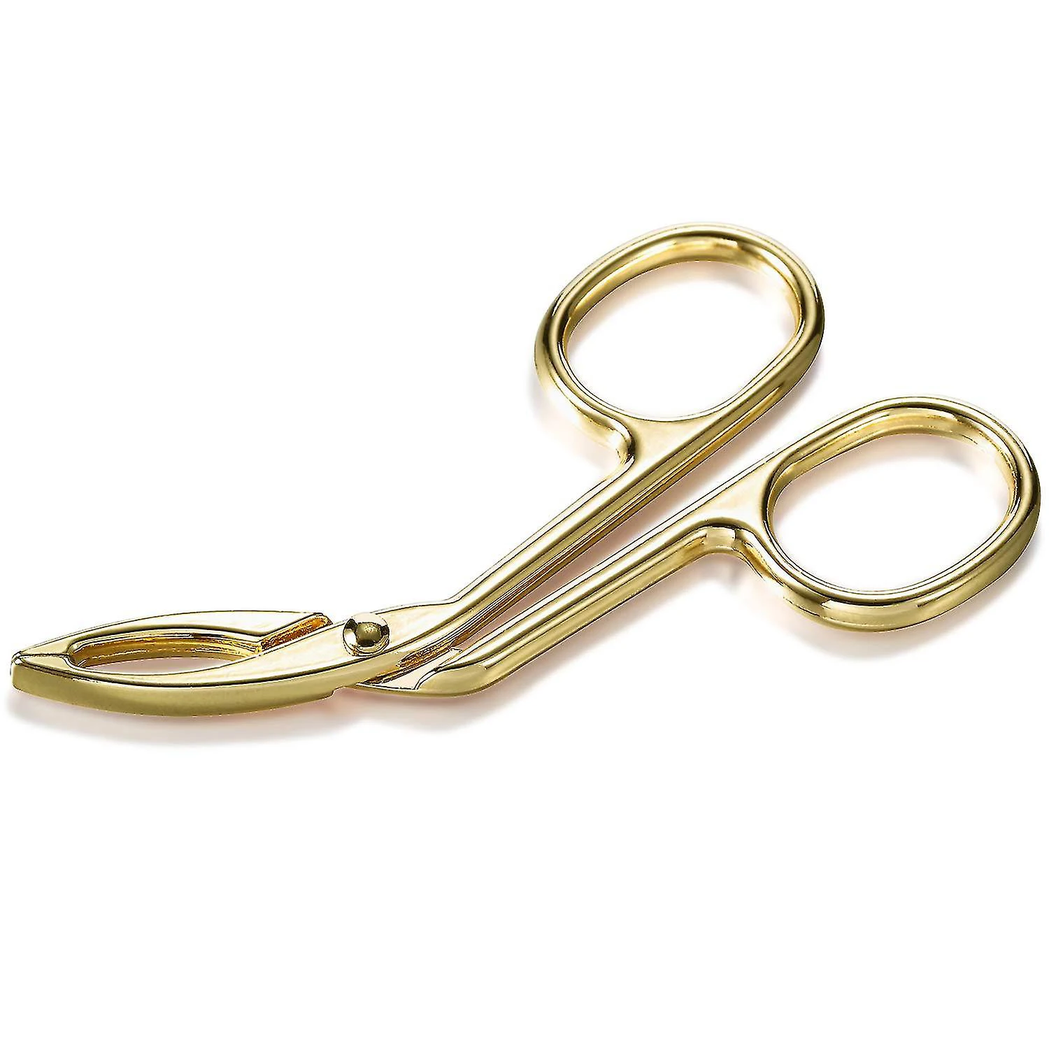 Scissors Shaped Eyebrow Tweezers Precision Brow Grooming Scissors Shaped Tweezers with Straight Tips and Clip By Gray Rocks