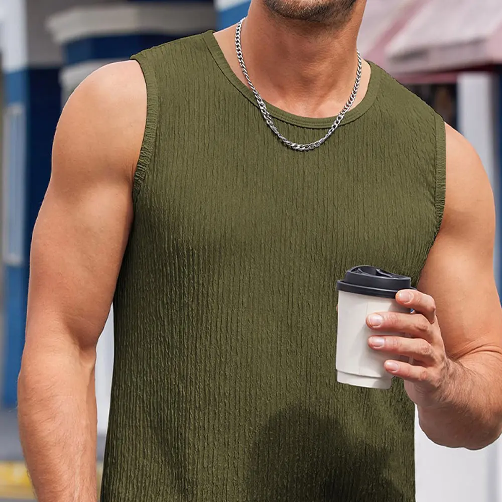 Quick Dry Breathable Tank Top Wholesale Low Price Tank Top Sleeveless Workout Wear Men Tank Top