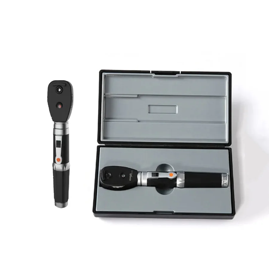 2 Years Warranty Portable Professional ENT Diagnostic Instruments 2 in 1 LED Fiber Optic Ear Otoscope and Ophthalmoscope Set
