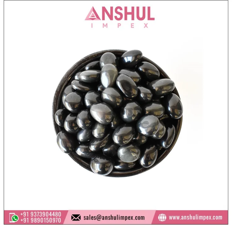 Huge Demand Black Color Crystal Stone Healing Black Obsidian A Tumbled Stones from Top Supplier