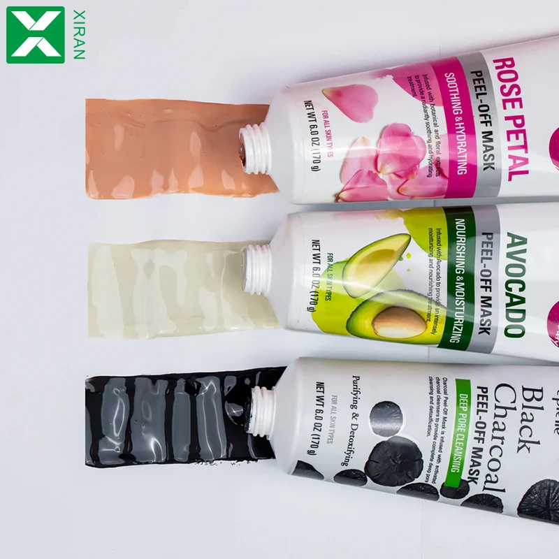 Private Label Rose Petal, Avocado, Charcoal Remove Blackhead Peel off Face Mask Moisturizing Deep Cleansing Facial Peel off Mask