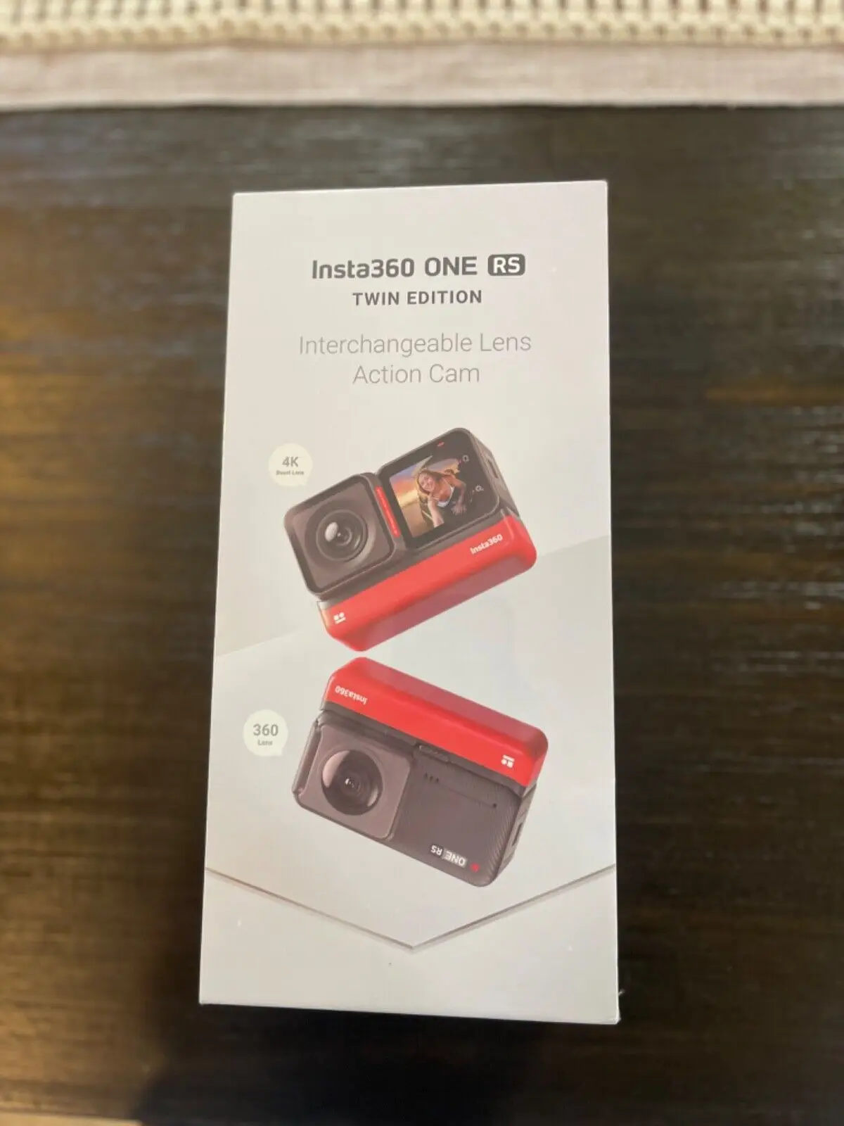 Insta360 ONE RS Twin Edition Camera Black Waterproof 4K 60fps Action Camera & 5.7K 360