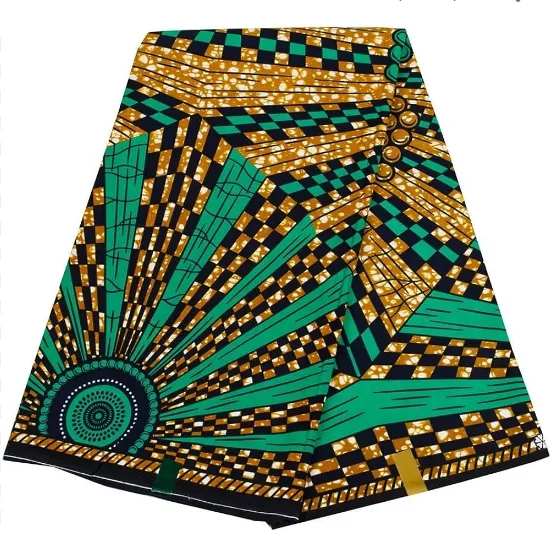 Factory Direct Sale African Holland Hollandais and Kitenge Fabric Real Wax Prints Cotton Fabric for Dressing