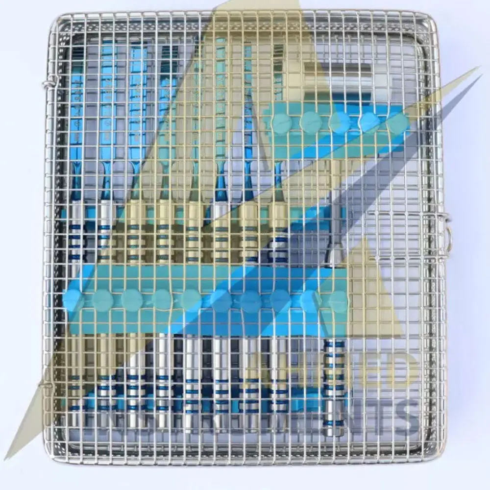 Набор зубных инструментов с индивидуальным логотипом набор имплантатов синим покрытием помощью хитрых хирургических