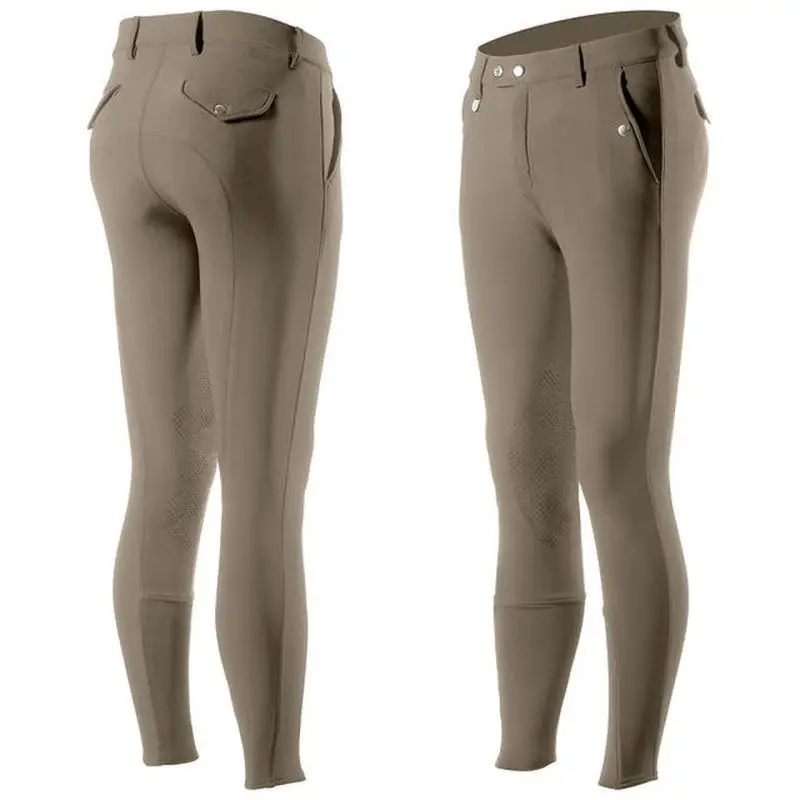 Technical 4 Way Stretchable Lightweight  Horse Riding Equestrian Men Full Anti Slip Silicone Grip Breeches Horseback Riding