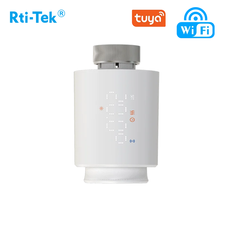 Умный светодиодный термостатический радиаторный клапан TUYA Wi-Fi совместим с Alexa Google Home Smart TRV для систем напольного отопления