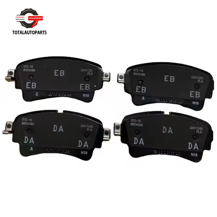 4PCS Rear Wheel Ceramic Brake Pad OEM D1898 8W0698451G For Au-di A4 A5 A6 A7 A8 Q5 Q7 V-W Tou-areg
