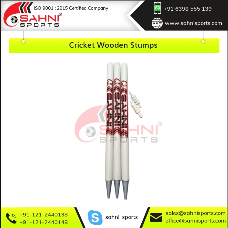 Деревянные стопки для крикета превосходного качества с набором парусов по оптовой цене