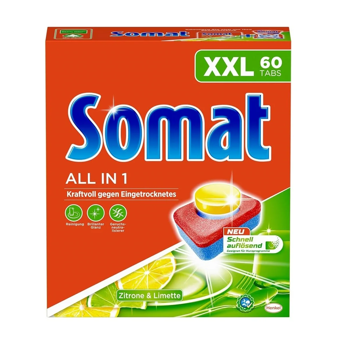 Somat All in 1 XXL посудомоечная машина 60 шт. в упаковке многоразовый стиральный порошок и кухонный оптовая продажа купить
