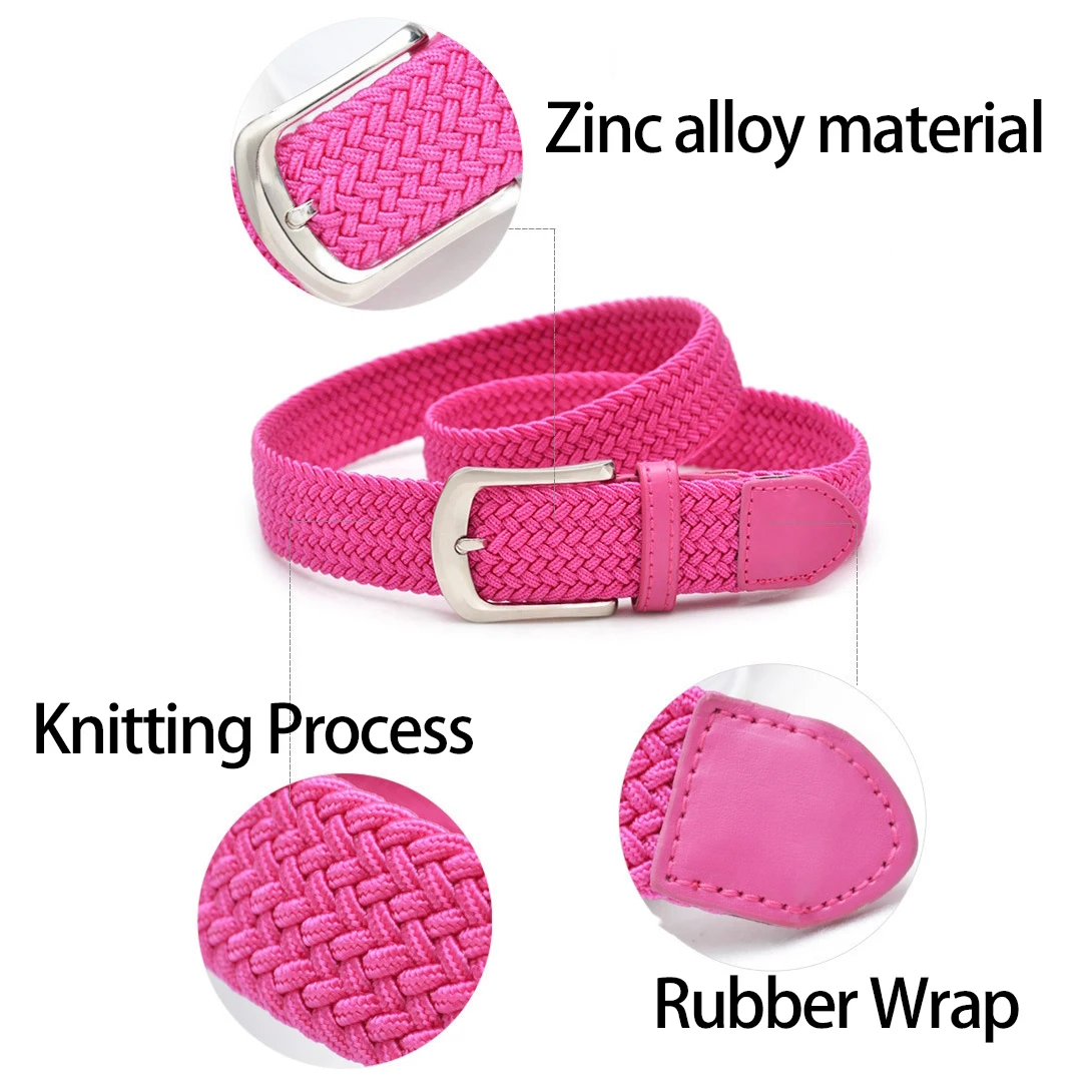 New Products Belt Braided Webbing Ladies Braided Belts Casual Style Braided Belts Reversible