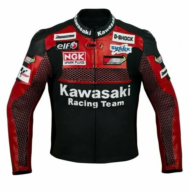 Motorcycle Leather Jacket Fully Protective Racing Track Jacket