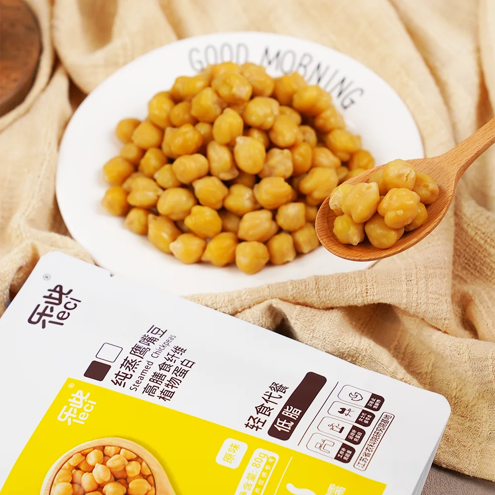 Chinese OEM Brand New Arrival Low Fat And Sugar Snacks Steamed Chickpeas for Resale