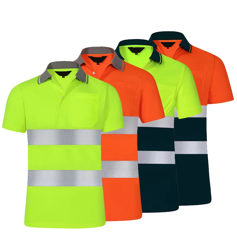 Factory sales cheap safety reflective T-Shirt with reflective tape in OEM breathable sustainable and quick dry hv vis t shirt