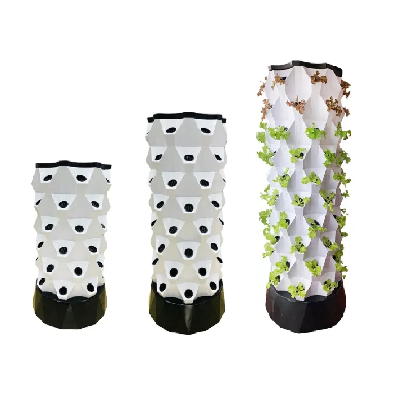 PVC Material Plant Nourish 6 Floors Growth Equipment Hydroponic Vertical Tower Kit With 6 Months Warranty