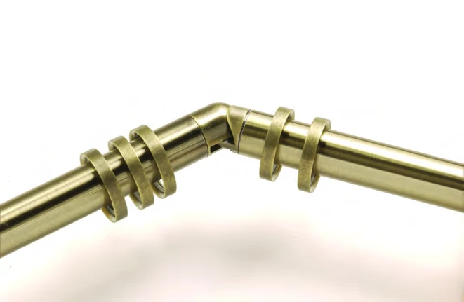 Flexible Angle Adjustment Curtain Rod For Bay Window with High End Looking