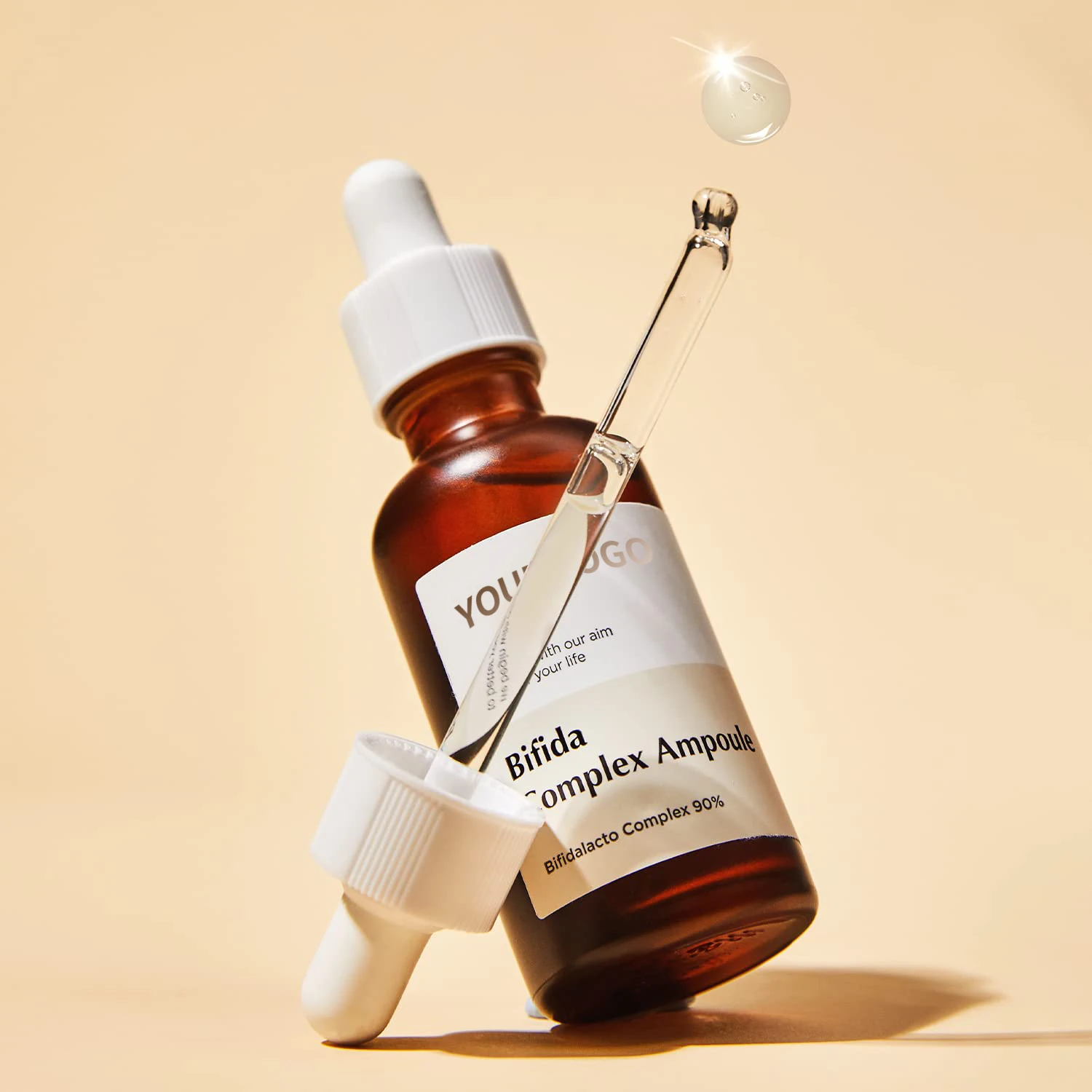 Private Label Natural Replenishes Hydration Moisturizing Anti Aging Ampoule Facial Serum For Women Men Korean Skin care