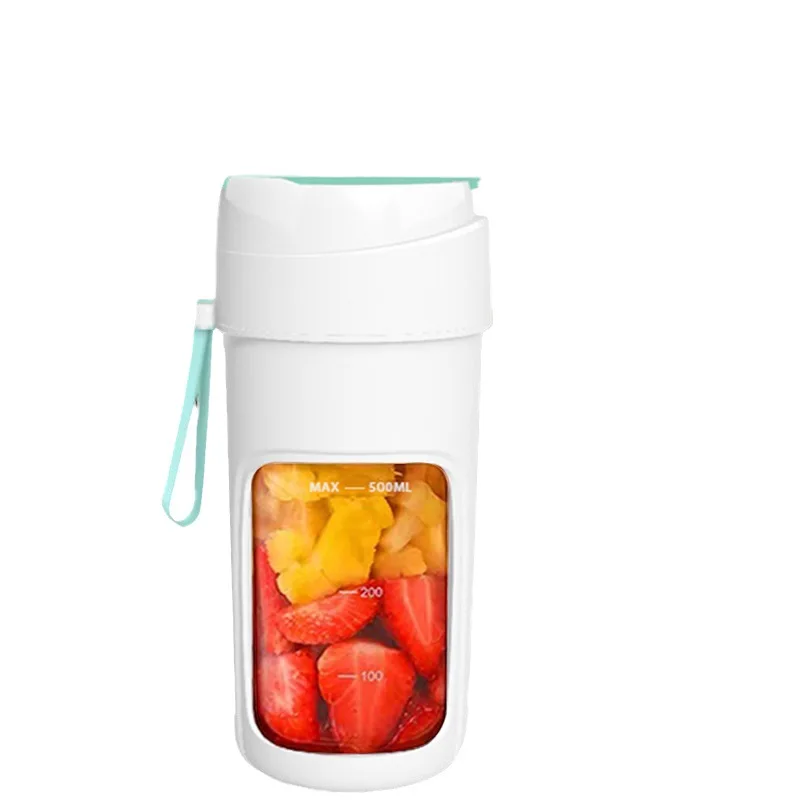 Mini 500ml Juice Maker Smoothie Blender 10 Blades Mini Household USB Rechargeable Portable Blender