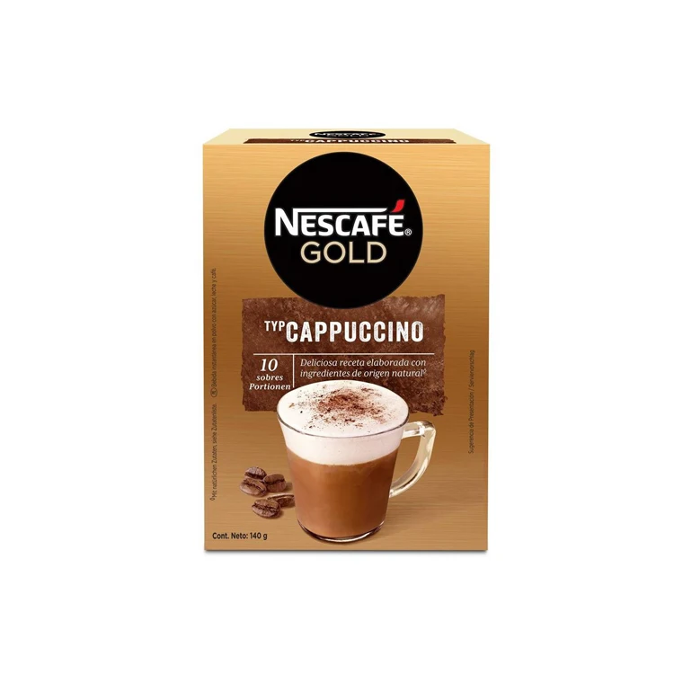 Оптовая цена поставщик NESCAFE золотые пакетики для капучино и коробки растворимого кофе оптовая продажа быстрая доставка