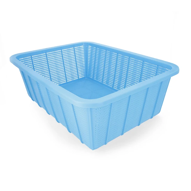 Large Plastic and Cloth Basket with Handles Rainbow Storage Accessories for Home Kitchen & Laundry