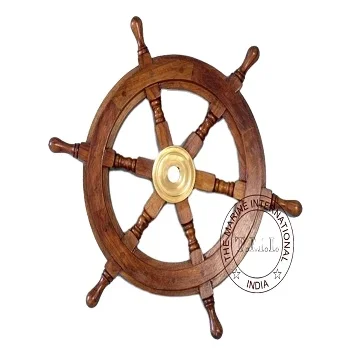 Деревянное колесо корабля ручной работы 15 дюймов морское пиратское капитан декоративное лодки стильный морской подарок для дома