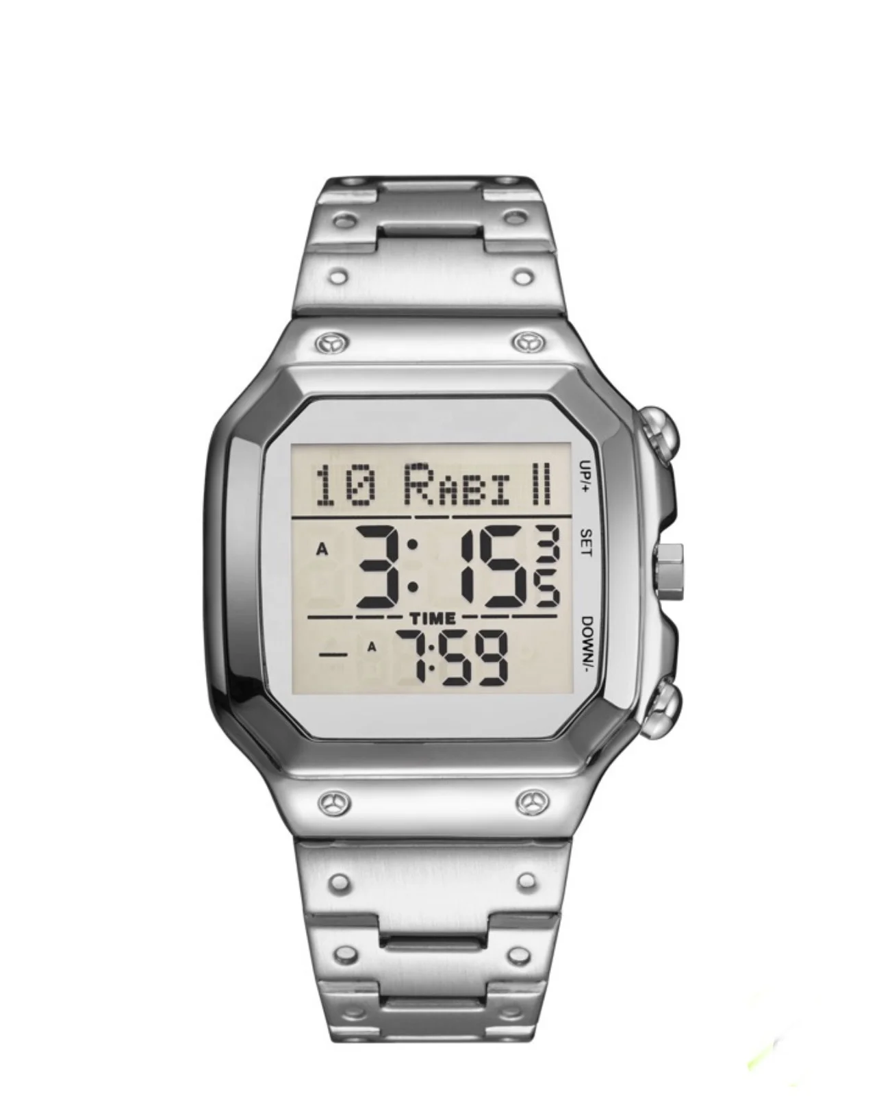 Hot Selling Custom Logo New Modern Waterproof Muslim Azan wrist Watch with Worldwide Prayer Time