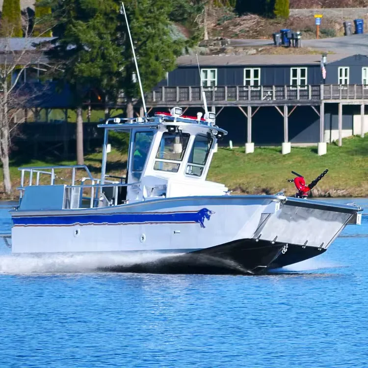 Marine Grade 5083 Aluminum Alloy Deep-V Catamaran Versatile Vessel for Fire Rescue Sports Pilot Business & Yacht Boat