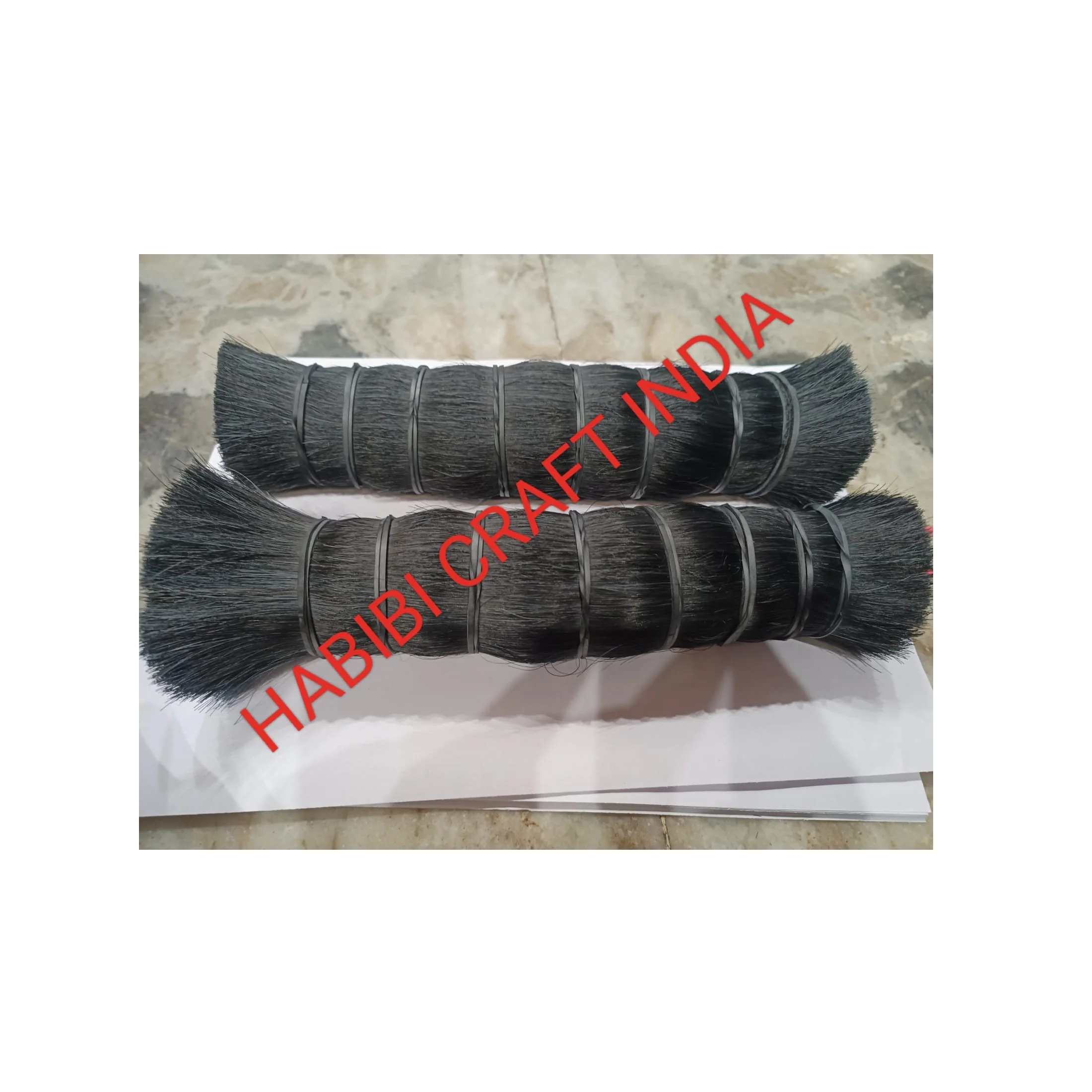 44mm -152mm chunking Bristle double boiled pure Bristle cow hair for brush making and Cow  Horse Tail Hair Natural Cattle