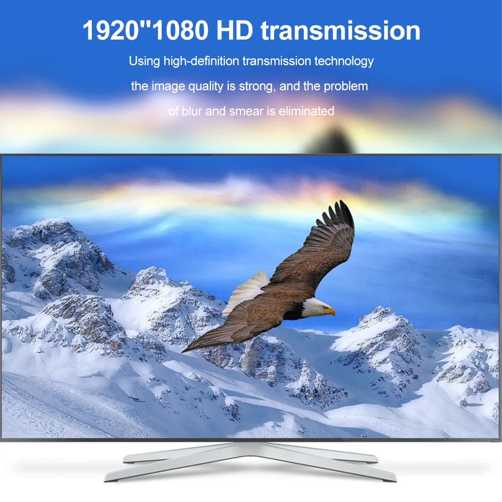 RCA Lotus AV to HDMI conversion cable set-top box DVD game console connected to high-definition monitor TV