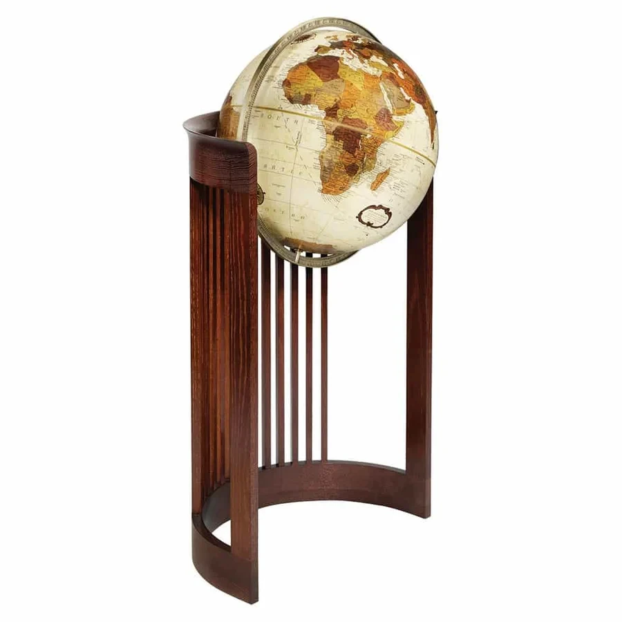Barrel Globe 39in H World Globe for Home Office Decor Sturdy Metal Build with Easy-to-Read Map and metal Stand Hot sale product